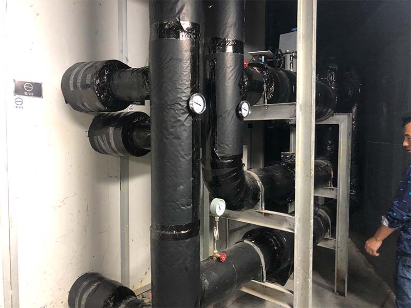 地鐵站空調(diào)機(jī)組管道保溫工程施工